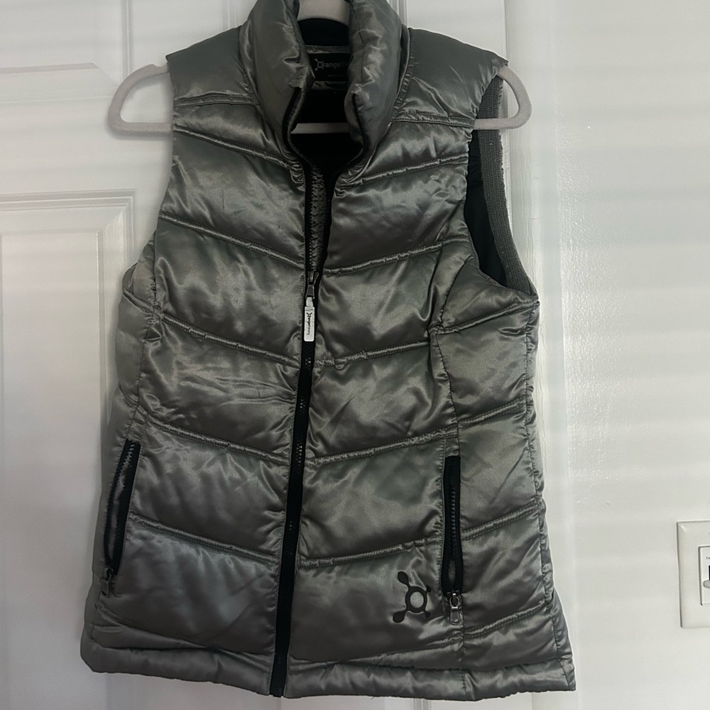 Orangetheory Metallic Puffer Vest